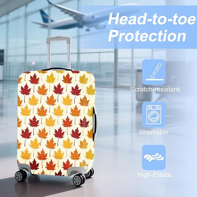 ANNA QUEEN Travel Luggage Cover Suitcase Protector Suitcase Cover Anti-Scratch,Stretchable Bag Cover Washable Durable Polyester