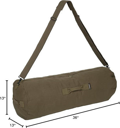 STANSPORT - Deluxe Duffel Bag With Zipper For Gym, Travel, & Storage