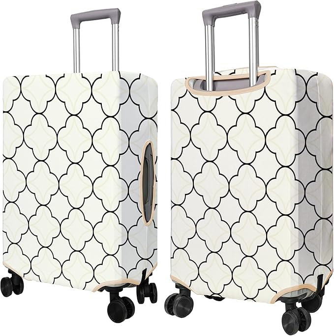 Travel Luggage Cover Suitcase Protector Fits 18-32 Inch Wheel Covers PatternedTravel Related Items Flower Luggage Protector Elastic XL