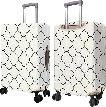 Travel Luggage Cover Suitcase Protector Fits 18-32 Inch Wheel Covers PatternedTravel Related Items Flower Luggage Protector Elastic S