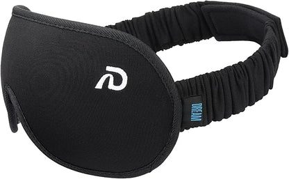 Dream Recovery The Pro Mask - 3D Performance Silk Sleep Mask for Side Sleepers - 100% Light Blocking, Adjustable Eye Cover for Sleeping