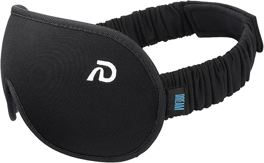 Dream Recovery The Pro Mask - 3D Performance Silk Sleep Mask for Side Sleepers - 100% Light Blocking, Adjustable Eye Cover for Sleeping