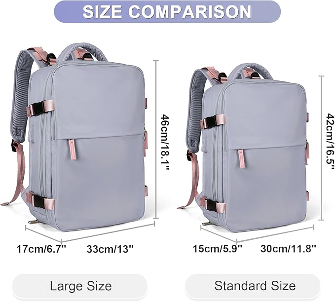 Large Travel Backpack For Women Airline Approved Carry On Backpack Flight Approved Waterproof Sports Luggage Backpack Casual Daypack Small Hiking Backpack