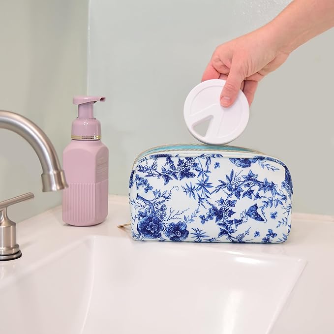 Travel RX Pill Case by Type Two Labs – Weekly 7 Day Pill Box, Compact Magnetic Organizer for Pills fits Purses or Pockets, Rugged Daily Caddy Holds Vitamins, Supplements and Medication. (White)