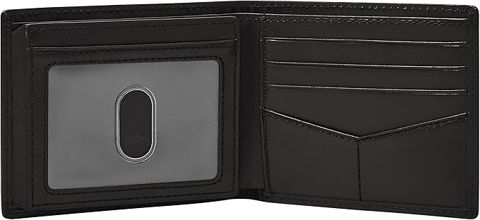Fossil Men's Derrick RFID-Blocking Leather Bifold Wallet with Flip ID Window for Men