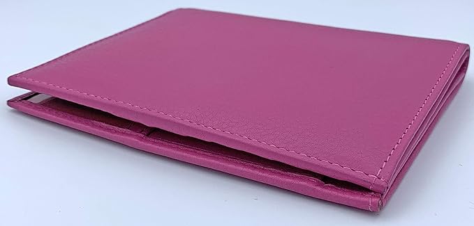 Hot Pink RFID Genuine Leather Passport Wallet