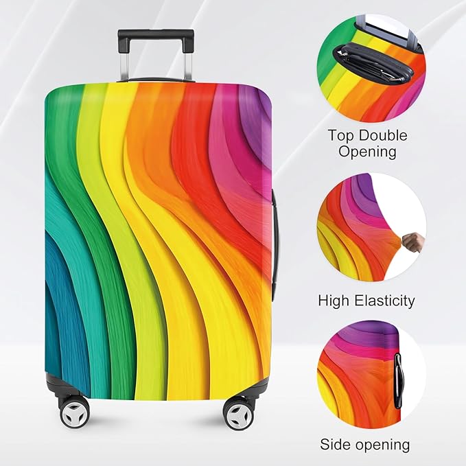 ANNA QUEEN Travel Luggage Cover Suitcase Protector Suitcase Cover Anti-Scratch,Stretchable Bag Cover Washable Durable Polyester