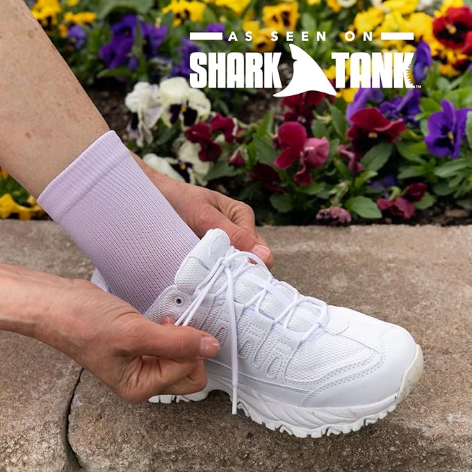 Apolla The Performance Compression Crew Socks for Men & Women, 20-30 mmHg, As Seen on Shark Tank, Ankle, No Show Sock, 1 pair