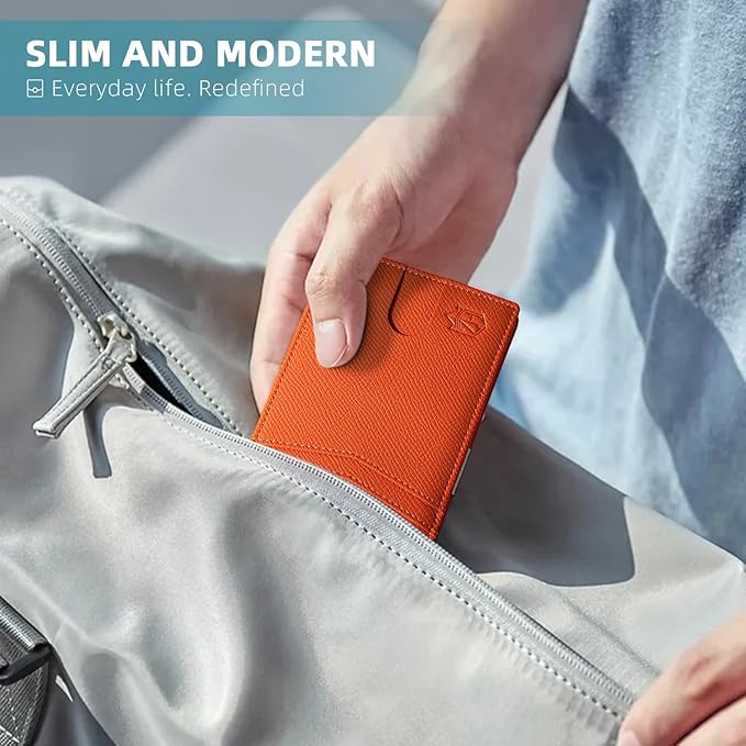 Zitahli Money Clip Wallets for Men,Slim Bifold Wallet 10-12 Cards, Mens Leather Wallet with ID Window,RFID Blocking Thin Minimalist Credit Card Holder,Gifts for Him