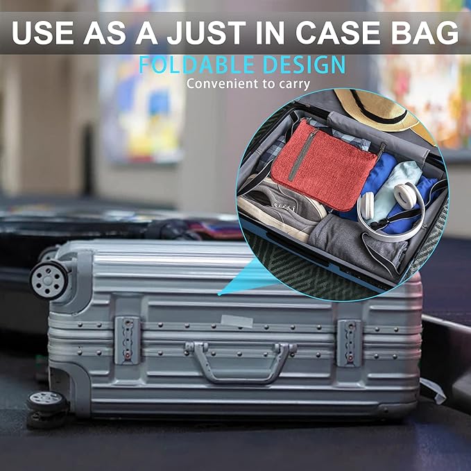 Vomgomfom 65L/85L/115L Foldable Travel Duffle Bag, Lightweight Checked Luggage with Shoe Compartment, Water-Resistant Weekender Overnight Bag for Men & Women