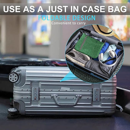 Vomgomfom 65L/85L/115L Foldable Travel Duffle Bag, Lightweight Checked Luggage with Shoe Compartment, Water-Resistant Weekender Overnight Bag for Men & Women