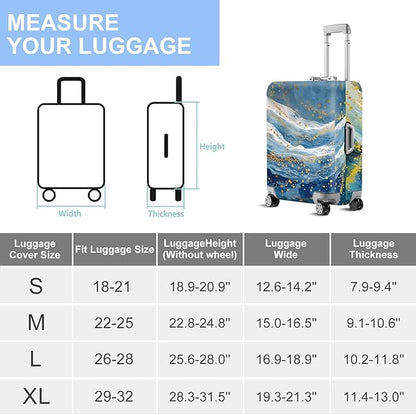 ANNA QUEEN Travel Luggage Cover Suitcase Protector Suitcase Cover Anti-Scratch,Stretchable Bag Cover Washable Durable Polyester