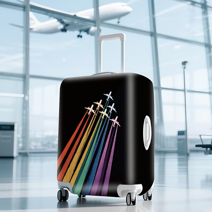 ANNA QUEEN Travel Luggage Cover Suitcase Protector Suitcase Cover Anti-Scratch,Stretchable Luggage Travel Bag Cover Washable