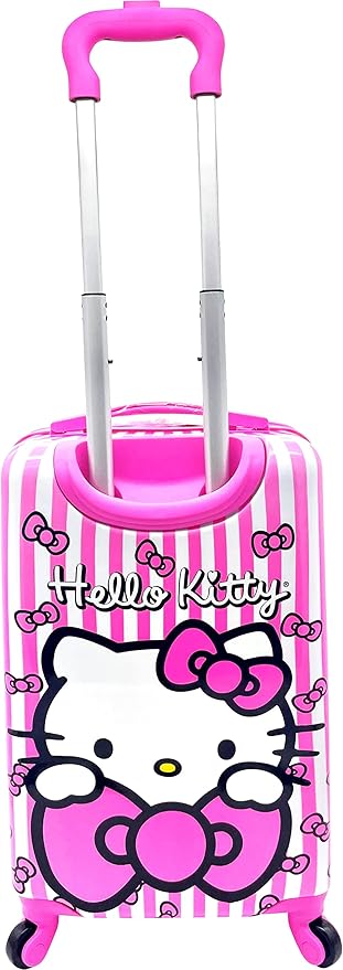 Fast Forward Kids Licensed Hard-Side 20” Spinner Luggage Lightweight Carry-On Suitcase (Hello Kitty) Carry-On 20 Inch