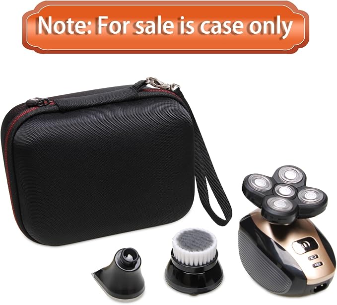 LTGEM Electric Shaver Case Compatible with FlexSeries Electric Head Hair Shaver, Bald Head Waterproof Razor Cases-Travel Protective Carrying Storage Bag (Only Case)
