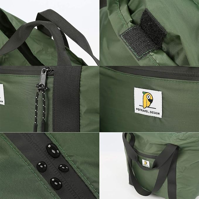 VanFn Foldable Travel Totes Duffel Bag - Gym & Weekend Bag, Luggage Duffle - P.Travel Series