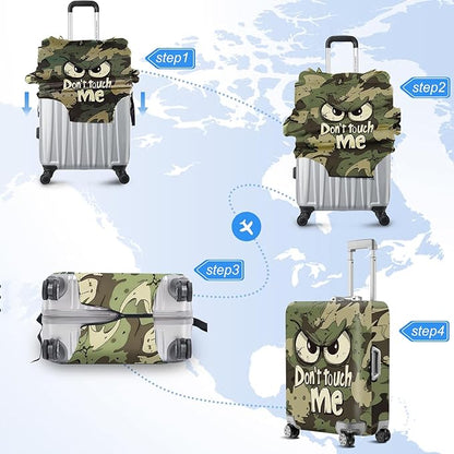 ANNA QUEEN Travel Luggage Cover Suitcase Protector Suitcase Cover Anti-Scratch,Stretchable Bag Cover Washable Durable Polyester