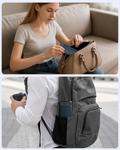 HEIYING 7 Days Pill Organizer with Aluminum Shell for One Week Capacity, Portable Metal Pill Case to Hold Vitamin, Medicine, Supplements