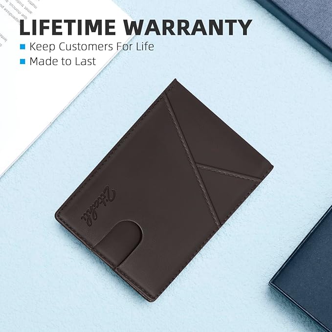 Zitahli Wallet for Men Slim 11 Credit Card Holder RFID Blocking Small Men's Wallet Bifold Minimalist Front Pocket With Mens Gifts Box