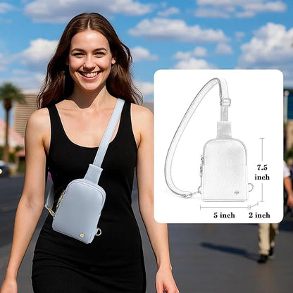 INICAT Sling Bag for Women Touchscreen Small Crossbody Cell Phone Purse Fanny Pack