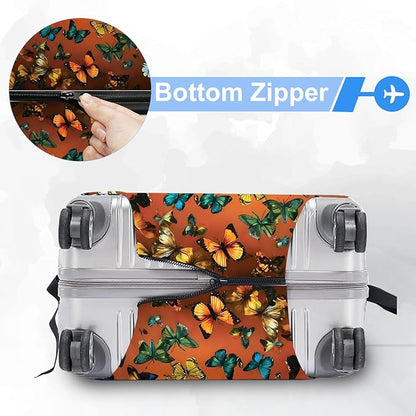 ANNA QUEEN Travel Luggage Cover Suitcase Protector Suitcase Cover Anti-Scratch,Stretchable Bag Cover Washable Durable Polyester
