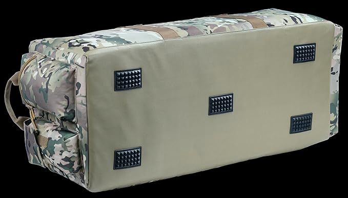 Large Military Duffle Bag Tactical Gear Load Out Bag Deployment Cargo Bag Travel Sports Equipment Duffel Luggage Bag with Backpack Straps 90L