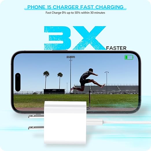 Fast Charger for iPhone 17 16 15, 3Pack USB C iPad Charge PD Fast Charger Block 6FT Long USBC to Type C i Phone Charging Cable Cord for iPhone 17 Air/Pro/Pro Max/16 Pro/Plus/15/15 Pro/Pro Max,iPad Pro