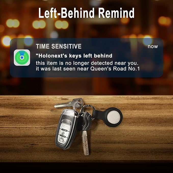 Key Finders & Trackers Works with Apple Find My (iOS Only) is Perfect for locating Keys, Luggage, Backpacks, and Pets. These Item Finders Feature Replaceable Batteries, Loud beeps, and Tracking