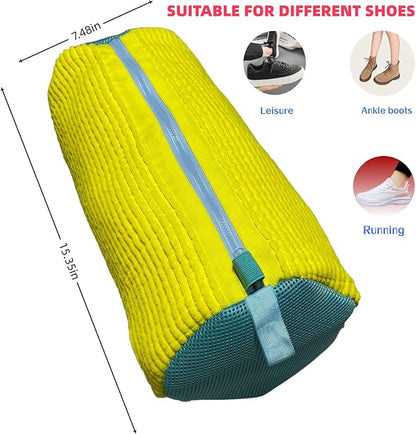 Shoe Washing Machine Bag Shoe Cleaner Bag for Washer Reusable 2 Pack Sneaker Cleaner shoe laundry bag Wash Mesh Cleaning Dryer for Tennis Shoes and Boots 360° Deep Clean
