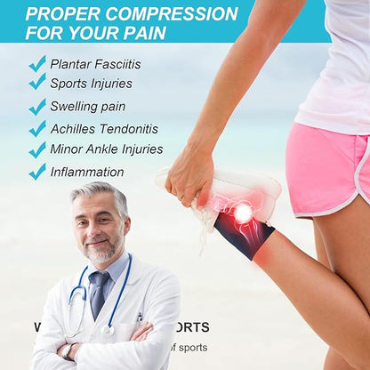 PAPLUS Ankle Compression Socks for Women 6 Pairs, Running Athletic Socks with Arch Support，Plantar Fasciitis Socks