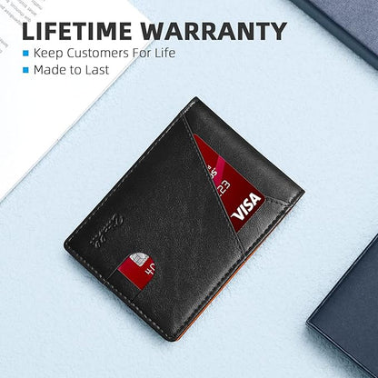 Zitahli Wallet for Men Slim 11 Credit Card Holder RFID Blocking Small Men's Wallet Bifold Minimalist Front Pocket With Mens Gifts Box