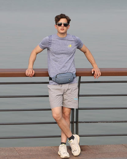 WATERFLY Fanny Pack Waist Bag: Small Hip Pouch Bum Bag Fannie Pack Phanny Fannypack Waistpack Bumbag Beltbag Sport Slim Fashionable for Jogging Hiking Hiker Woman Man