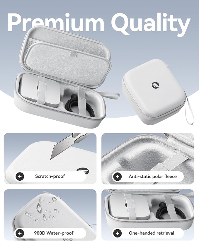 ORICO Protective Carrying Case for Apple 2024 Mac mini M4/M4 Pro, Portable Hard Shell Travel Storage Bag, Nylon Braided, Water Resistant Compatible with Magic Keyboard/Mouse/Trackpad/Charger (L)