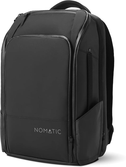 NOMATIC 20L Travel Pack - Water Resistant Laptop Bag - TSA-Ready Expandable Backpack (Black)