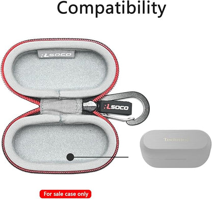 RLSOCO Hard Case for Technics EAH-AZ100/EAH-AZ80/EAH-AZ60 Premium Hi-Fi True Wireless Bluetooth Earbuds (Case Only)