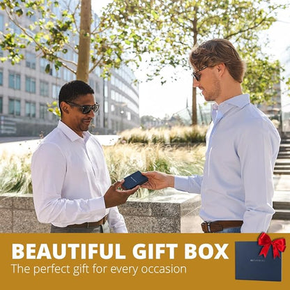 GARZINI Passport Holder with AirTag, Passport Wallet with RFID, Travel Accessories, Travel Document Holder with ID Window, Leather Passport Holder for 7 Cards, Java Brown