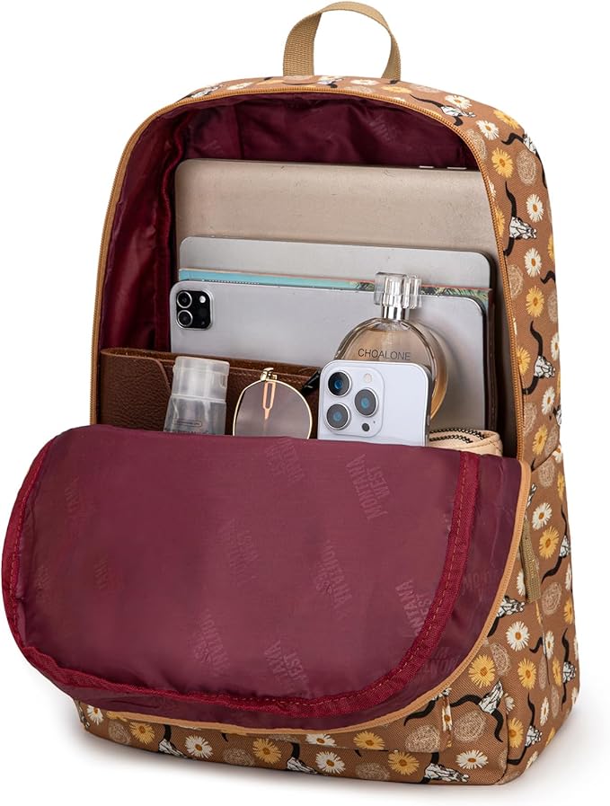 Montana West Backpack for Women Men 2 PCS Lightweight College Bookbags Casual Daypack Backpacks for Commute & Travel