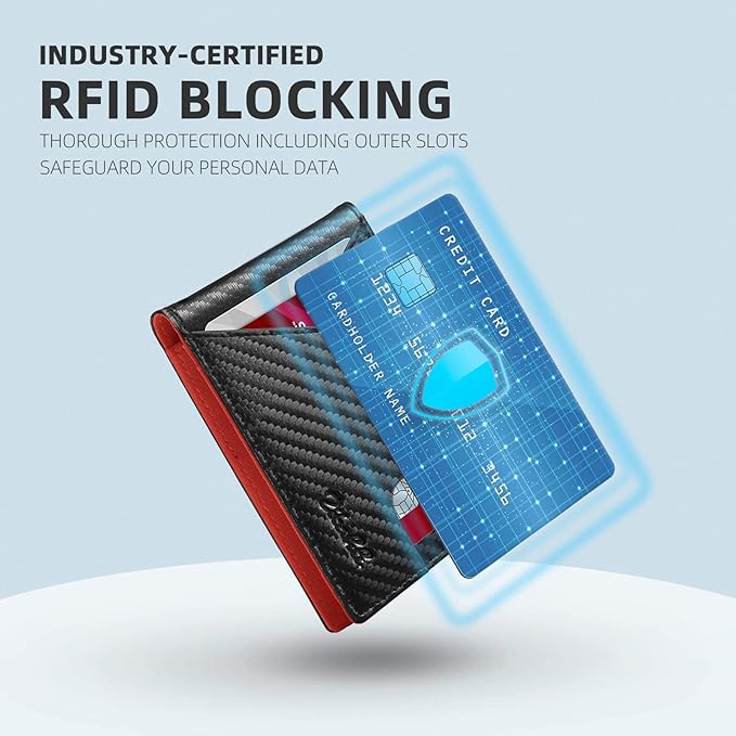 Zitahli Wallet for Men Slim 11 Credit Card Holder RFID Blocking Small Men's Wallet Bifold Minimalist Front Pocket With Mens Gifts Box