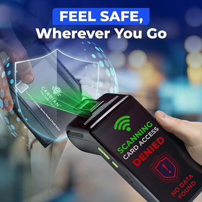 CARDIAN Stealth RFID Guard Shield x3 - Slim RFID Blocking Card Protector, Safecard Shield Credit Card Blocker, Protect ID Card for Passport RFID/NFC Anti-Theft Blocking Card Fraud Shield for Travel