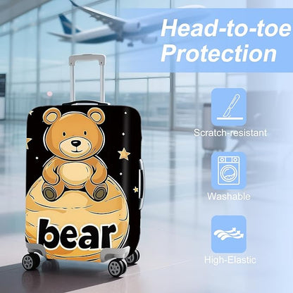 ANNA QUEEN Travel Luggage Cover Suitcase Protector Suitcase Cover Anti-Scratch,Stretchable Bag Cover Washable Durable Polyester