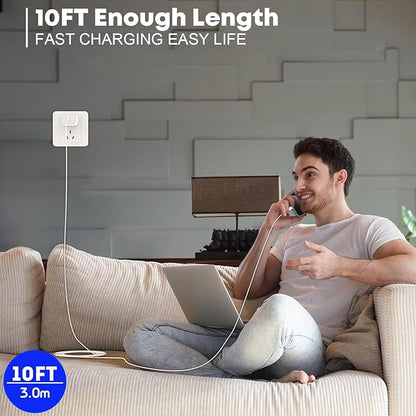 Fast Charger for iPhone 17/16/15 Charger,10FT Extra Long Fast Charging 3Pack Block USB-C to USB C Fast Charging Cable Cord for iPhone Air/17 Pro Max/iPhone 16 Pro/16 Plus/15 Pro Max,iPad Pro/Air/Mini