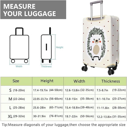 Travel Luggage Cover Suitcase Protector Fits 18-32 Inch Wheel Covers PatternedTravel Related Items Flower Luggage Protector Elastic L