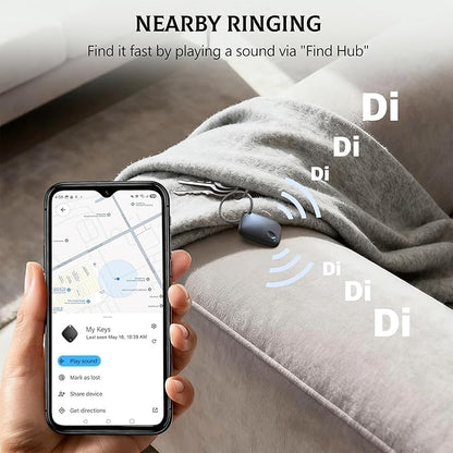 2025 Upgraded 【Google MFG Certified】 Air Tracker for Android 4 Pack, Tracker Tags Item Finder Works with Google’s Find Hub, Air Tracking Device Locator, Smart Tag for Keys, Luggage, Bag, Suitcases