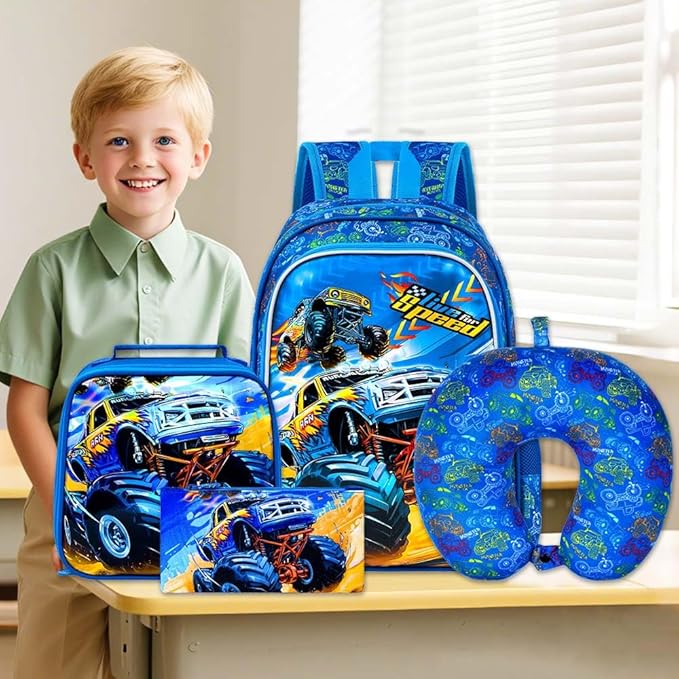 KLFVB Kids Luggage for Boys Girls, Cute Rolling Wheels Suitcase for Toddler, Children Travel Carry on Suitcase