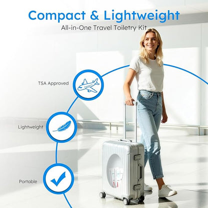 Hygiene Kits and Bulk Convenience Kits Feature Double-Sealed Individual Packaging. Personal Hygiene Kits are Suitable for Hotels, Camping, Home Use, and Travel (50-Pack)