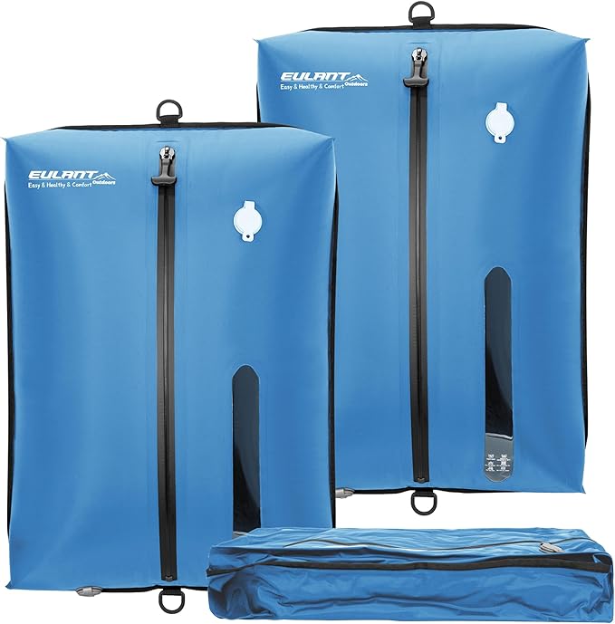 Reusable Vacuum Bags for Travel,Professional Waterproof IPX8 Vacuum Compression Bag for Suitcases Backpack,Space Saver Bags Packing Organizers for Clothing Packing(2PACK NO PUMP)