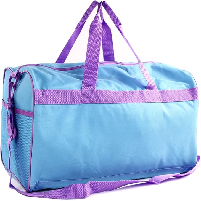 KishKesh Personalized Licensed Kids Duffel Bag – Durable, Customizable Name & Text, Ideal for Travel, School, Gym, Beach, or Overnight – Disney Stitch Design, 18" X 10.50" X 9.75"