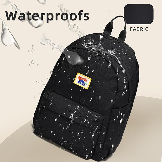 willikiva Kids Backpack for School Boys Girls Teens Toddler Backpack Waterproof Kindergarten Preschool Elementary Bookbag Children Travel Bag(Black,Medium)