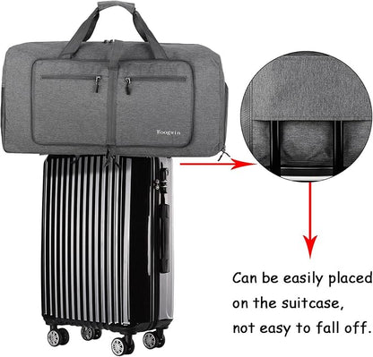 Woogwin Travel Duffel Bag Large Foldable Waterproof Overnight Bag for Beach Swim Bags Pool Sports Gym