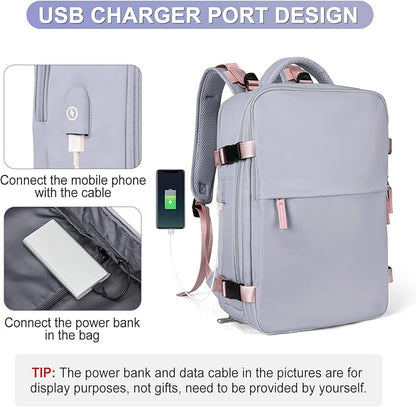 Large Travel Backpack For Women Airline Approved Carry On Backpack Flight Approved Waterproof Sports Luggage Backpack Casual Daypack Small Hiking Backpack